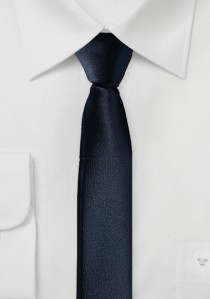Extra schmale Krawatte navy