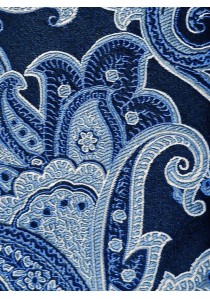 Krawatte Paisleymotiv marineblau