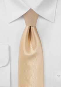 Krawatte Struktur uni beige