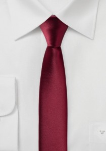 Extra schlanke Krawatte bordeaux