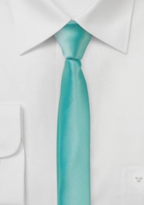Extra schmal geformte Krawatte mintgrün