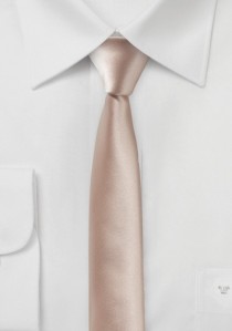 Extra schmal geformte Krawatte rosé