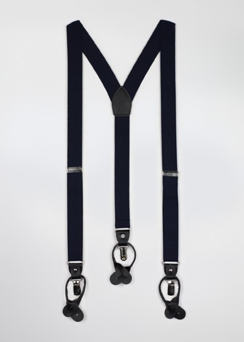 Hosenträger dehnbar navyblau