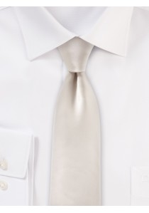 Seiden-Krawatte edler Satinglanz weiß