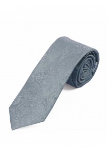 Markante Krawatte Paisleymotiv grau