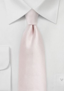 Krawatte monochrom pastellrosa strukturiert