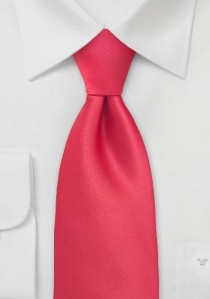 Moulins Krawatte leuchtend rot einfarbig
