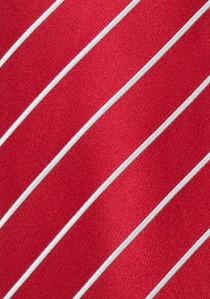 Mikrofaser-Krawatte rot/weiß