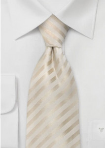 Jacquardkrawatte in creme
