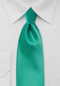 Krawatte Poly-Faser monochrom mint