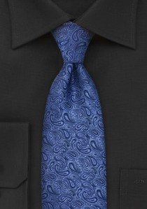 Krawatte Paisleys königsblau
