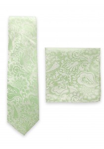 Kombination Krawatte und Stecktuch Paisley-Motiv