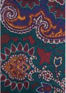 Schal-Ascot Paisley dunkelgrün