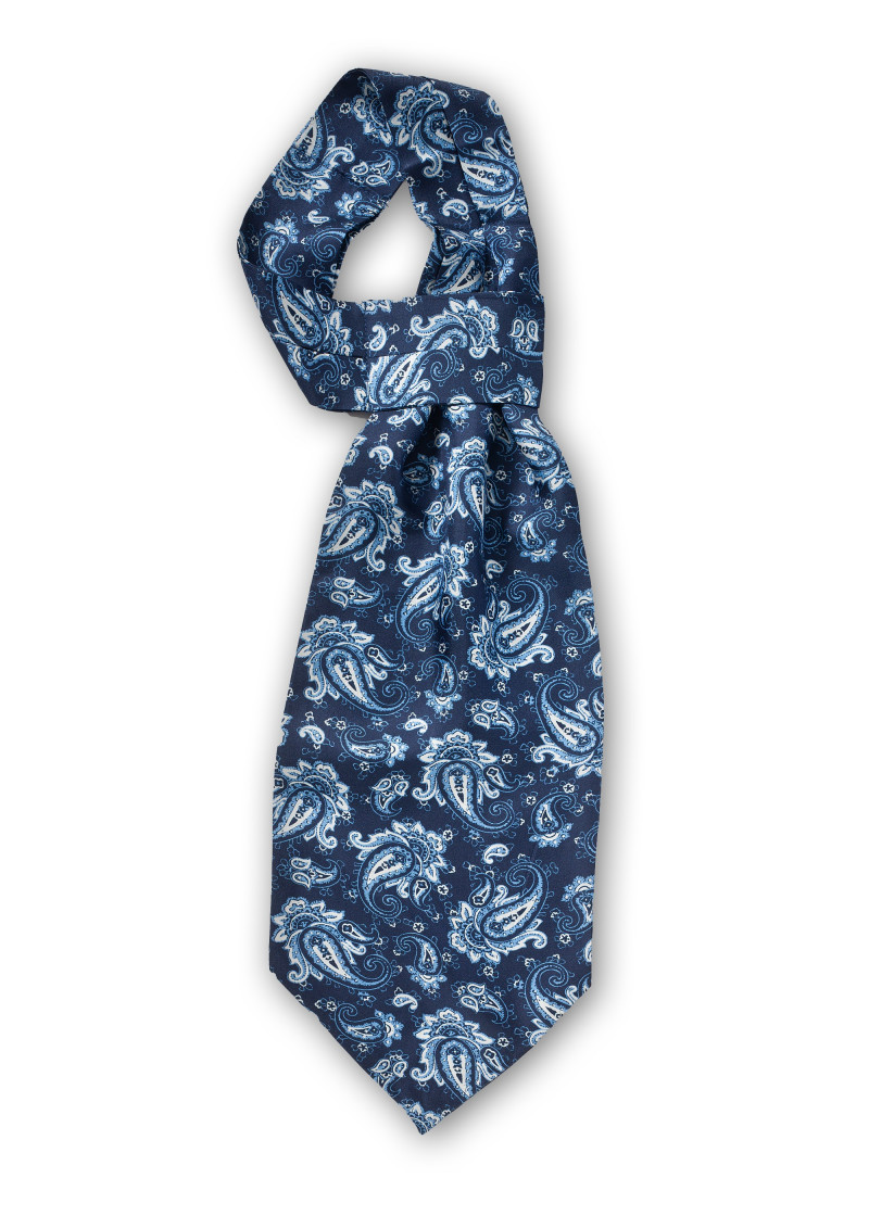 Plastron Paisley navy