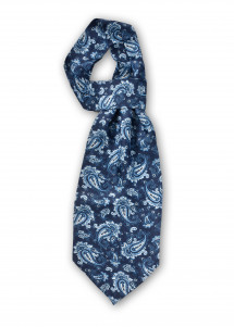 Plastron Paisley navy