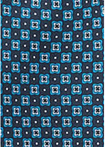 Plastron Ornament-Dessin navyblau