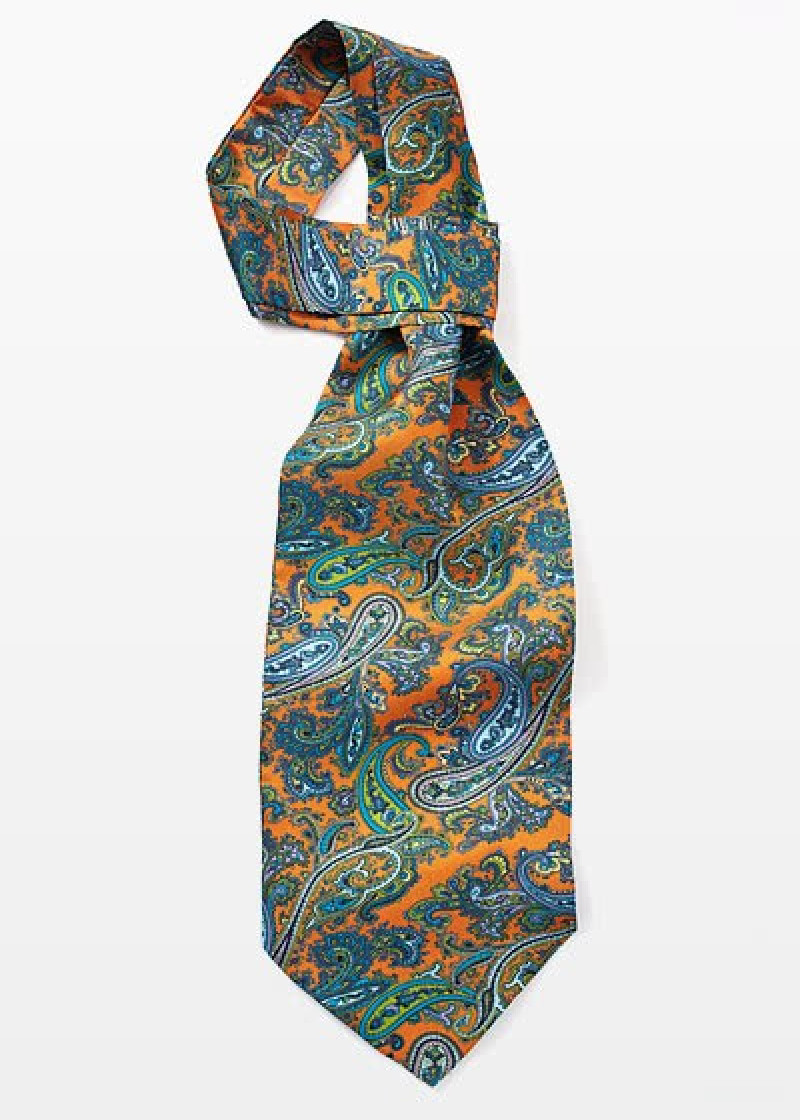 Ascot-Schal kupfer Paisley