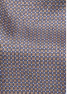 Ascot braun stahlblau Kästchenstruktur