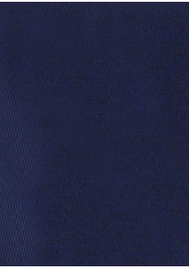 Herrenschleife im Set mit Einstecktuch Struktur dunkelblau