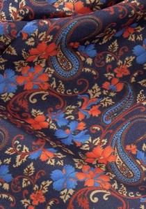Krawattenschal nachtblau floral