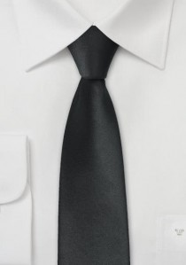 Schmale Krawatte in schwarz