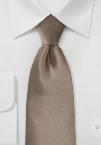 Unifarbene Krawatte in kaffeebraun