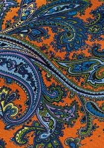 Krawattenschal Paisley-Muster kupfer-orange