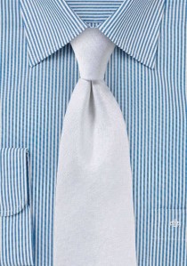 Krawatte Herringbone weiß