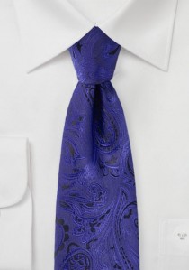 Krawatte Jungens Paisley-Muster royalblau