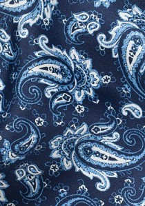 Krawattenschal Paisley-Dessin marineblau