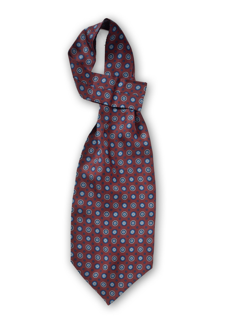Plastron bordeauxrot Ornament-Pattern