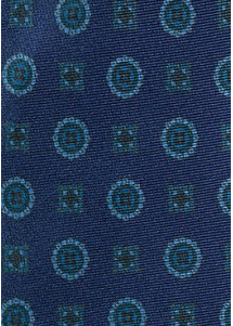 Ascot navy Ornament-Dessin