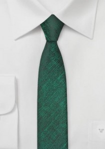 Party-Krawatte schmal geformt tannengrün