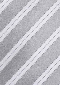 Herrenkrawatte grau italienisches Streifen-Muster