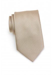 Set Krawatte Einstecktuch sand strukturiert