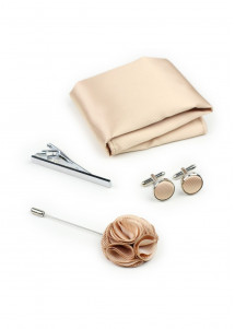 Geschenkset in edlem beige Übersicht