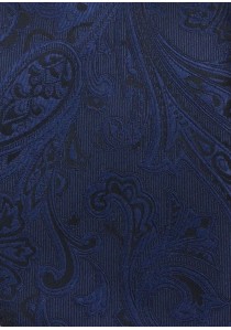 Krawatte gediegenes Paisley-Motiv dunkelblau