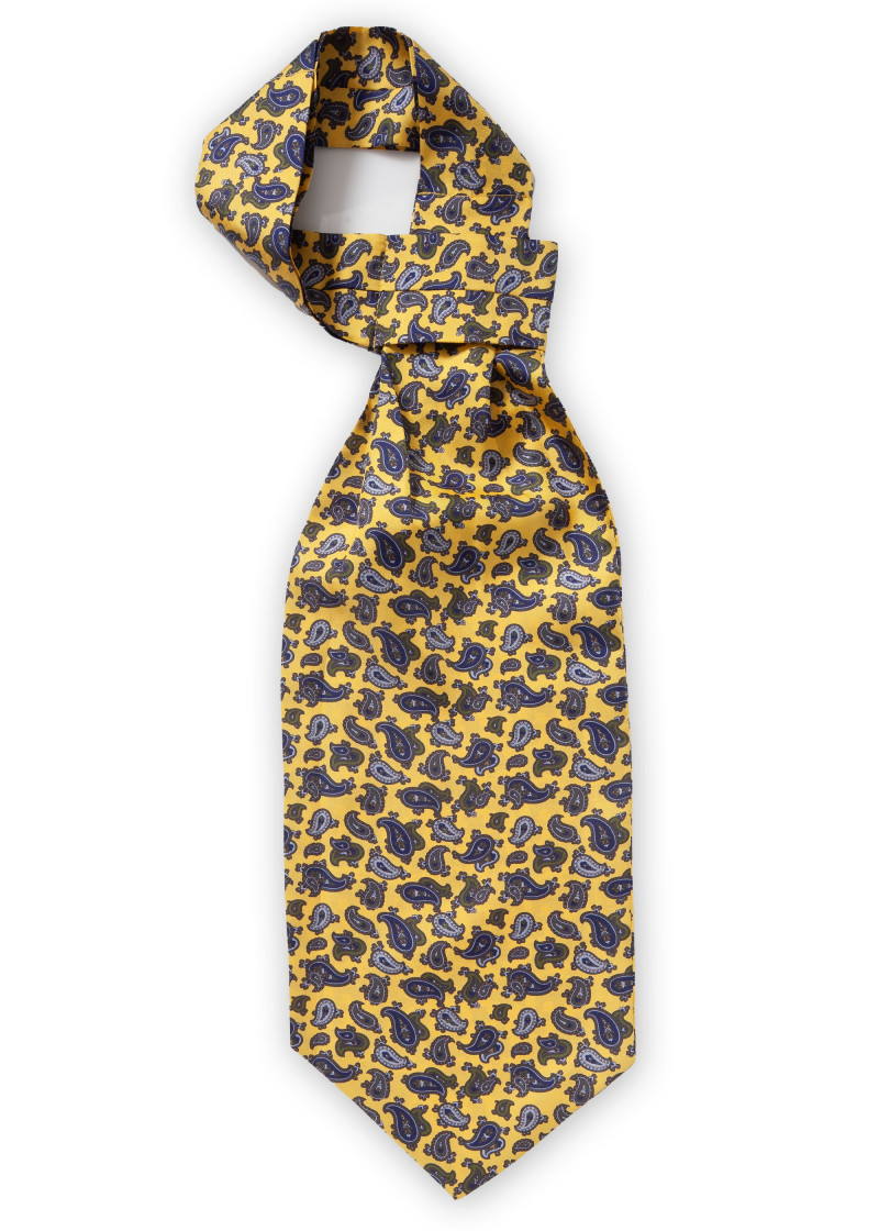 Ascot überschäumendes Paisley-Motiv goldgelb