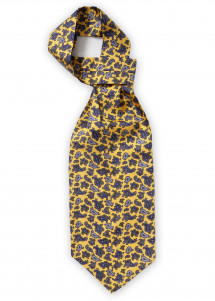 Ascot überschäumendes Paisley-Motiv goldgelb