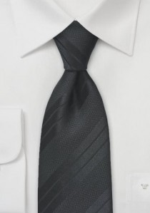 Krawatte traditionsreich gestreift tintenschwarz