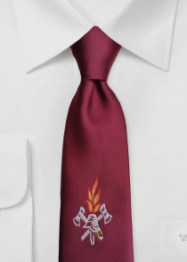 Feuerwehr-Krawatte rot