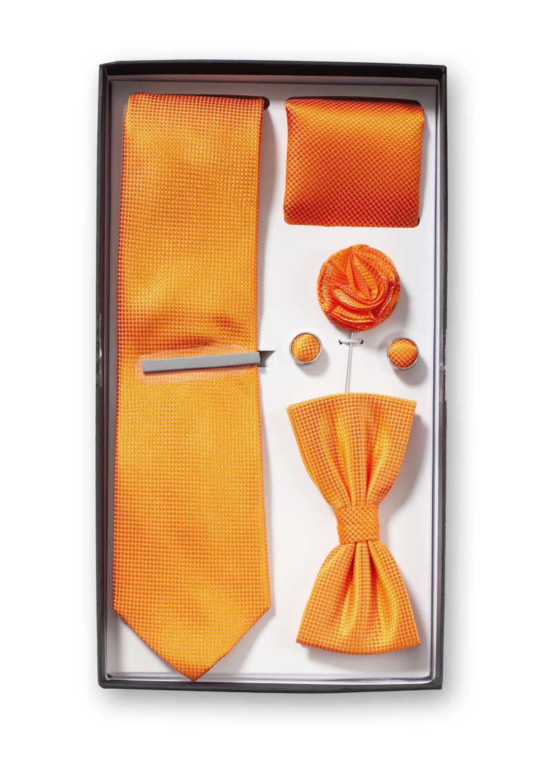 Geschenk-Set Krawatte Herren-Schleife Tuch