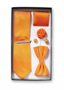 Geschenk-Set Krawatte Herren-Schleife Tuch