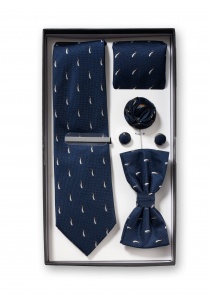 Geschenk-Box "Pinguin" mit Krawatte und