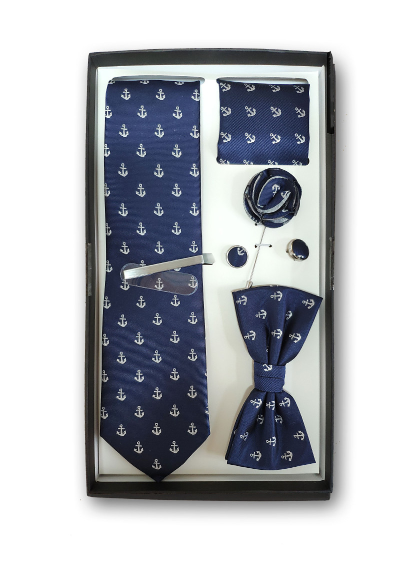 Geschenk-Set marineblau im maritimen Design