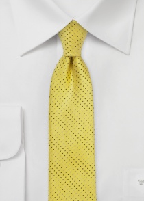 Krawatte Pünktchen gelb