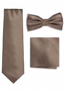 Krawatte Herrenschleife Set strukturiert