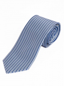 Sevenfold-Krawatte lotrechtes Streifenmuster weiß