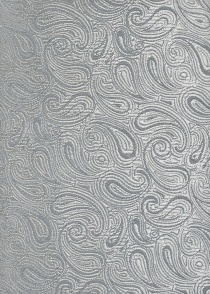 Schleife zum Selberbinden grau Paisley-Muster