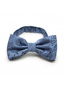 Fliege Paisley dunkelblau hellblau Geschenk-Set